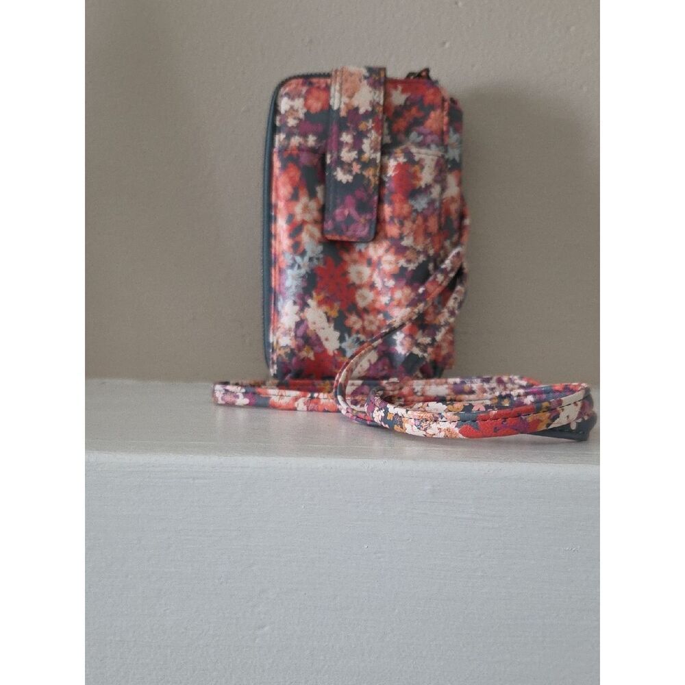 Floral Crossbody Phone Wallet